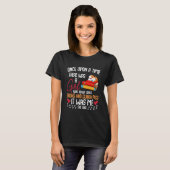 Er was een meisje dat van de boeken hield... t-shirt (Voorkant volledig)