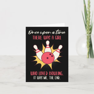Er was een meisje van Bowling Bowler Kaart
