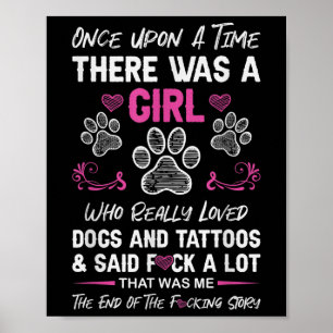 Er was eens een meisje en een hond Tattoo Poster
