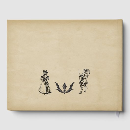 Er was eens een middeleeuws verouderde scroll wax gastenboek (Achterkant)