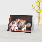 Er was eens... wenskaarten kaart (Gele Bloem)