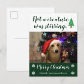 Er was geen creatie die de foto van Pet roestte Feestdagenkaart (Voorkant / Achterkant)