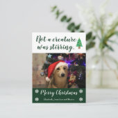 Er was geen creatie die de foto van Pet roestte Feestdagenkaart (Staand voorkant)