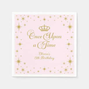 Er Wens Eens Gouden Prinsessen Verjaardag Servet