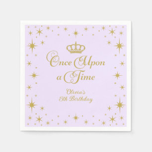 Er Wens Eens Gouden Prinsessen Verjaardag Servet
