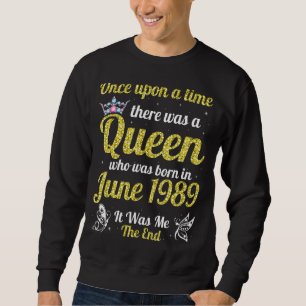 Er werd een keer een koningin geboren in juni trui