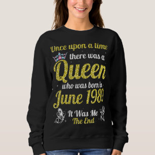 Er werd een keer een koningin geboren in juni trui