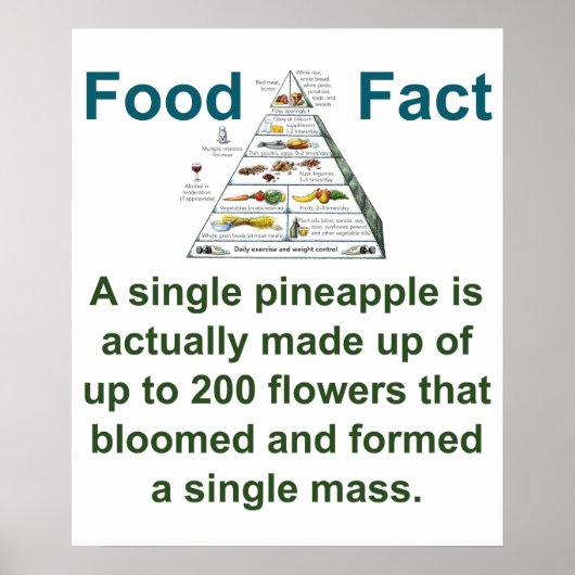Er wordt één ananas gemaakt - voedselfeit poster (Voorkant)