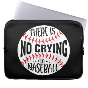 Er wordt geen koekje in honkbal gedronken laptop sleeve