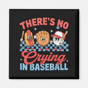Er Wordt Niet Gehuild Bij Honkbal Funny Game Day H Magneet