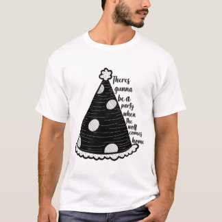 Er zal een feest zijn als de wolf thuiskomt t-shirt