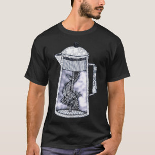 Er zat een vis in de koffiezetapparaat t-shirt