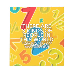 Er zijn 3 soorten mensen notitieblok