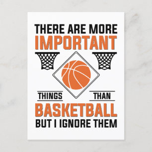 er zijn belangrijkere dingen dan basketbal briefkaart