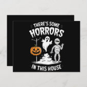 Er zijn enkele verschrikkingen in dit huis grappig briefkaart (Voorkant / Achterkant)