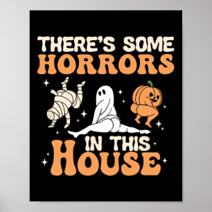 Er zijn enkele verschrikkingen in dit huis Hallowe Poster