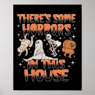 Er zijn enkele verschrikkingen in dit huis Hallowe Poster