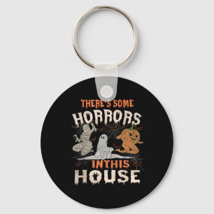 Er zijn enkele verschrikkingen in dit huis Hallowe Sleutelhanger