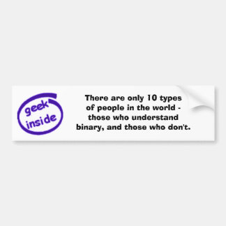 Er zijn er slechts 10 (GESCHRAPT) Bumpersticker