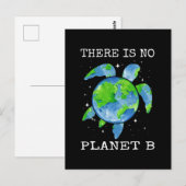 Er zijn geen planet B-schildpadschenkingen voor de Briefkaart (Voorkant / Achterkant)