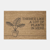 Er zijn hier veel Planten Deurmat (Voorkant)