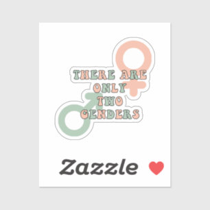 Er zijn slechts twee genders sticker