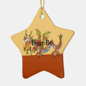 Er zijn tekenen keramisch ornament (Links)