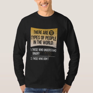 Er zijn tien soorten mensen die begrijpen t-shirt