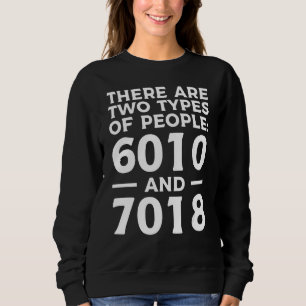 Er zijn twee soorten mensen met 6010- en 7018-lass trui