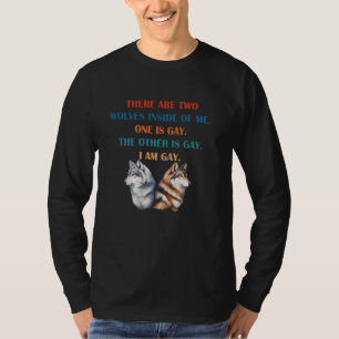 Er zijn twee wolven in mij. Kleding T-shirt