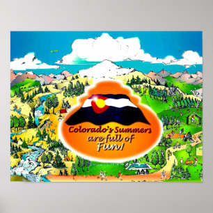Er zijn veel dingen te genieten in Colorado Poster