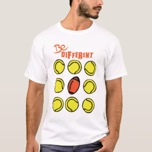 Er zijn verschillende americaanse tennisbanen rugb t-shirt