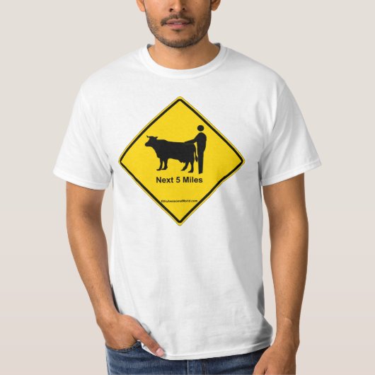 Er zijn waarnemingen gedaan op een koe van 1000000 t-shirt (Voorkant)