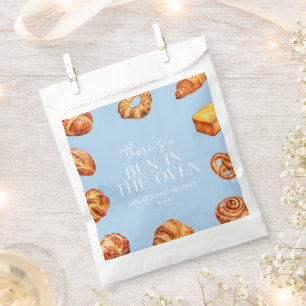 Er zit een broodje in het ovenbrood Baby shower Bedankzakje