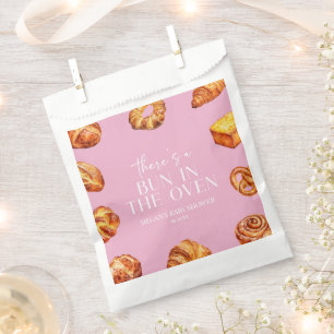 Er zit een broodje in het ovenbrood Baby shower Bedankzakje