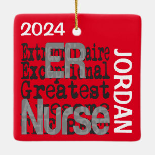 ER Zuster Extraordinaire CUSTOM Keramisch Ornament