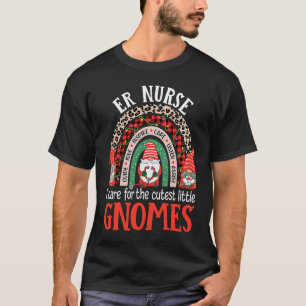 ER Zuster Gnomes kerst Nootsruimte verpleegster T-shirt