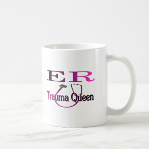 ER Zuster "Trauma Queen" Shirt/Gifts Koffiemok