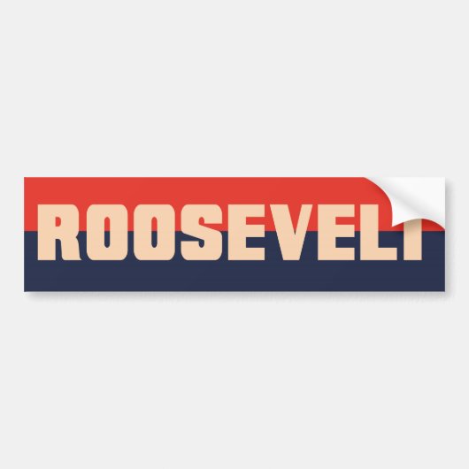 Era FDR Roosevelt Bumpersticker 1930 (Voorkant)