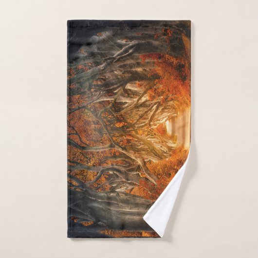 Érable d'automne forêt automne bois feuillage (Serviette à main)