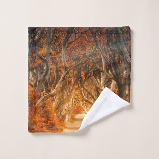 Érable d'automne forêt automne bois feuillage (Gant de toilette)