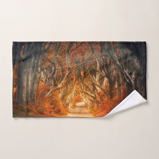 Érable d'automne forêt automne bois feuillage (Serviette à main)