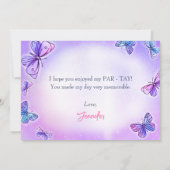 Eras Anniversaire Carte de remerciements (Dos)