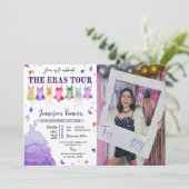 Eras Anniversaire Fête Photo Invitation (Debout devant)