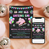 Eras Ice Skating Birthday Invitation