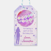 Eras Verjaardagsfeestje Vriendschap Armband Dank u Cadeaulabel (Achterkant)