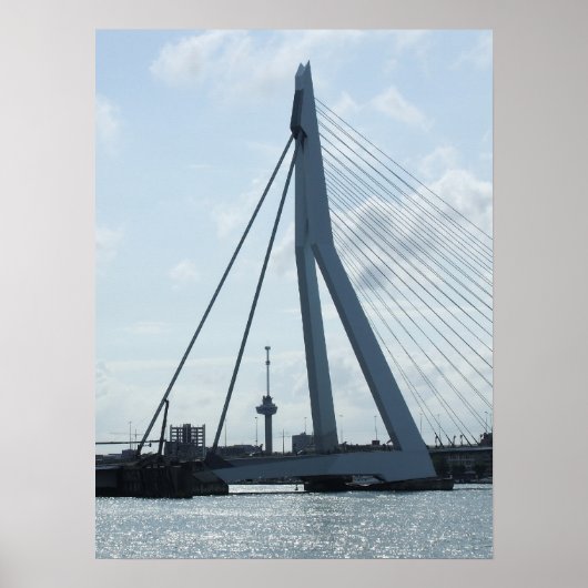 Erasmus brug en Euromast Poster (Voorkant)
