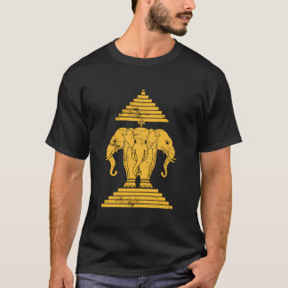 Erawan Sabaidi Greeting 3 Headed Elephant Kingdom  T-shirt