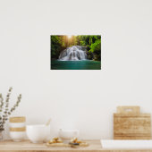Erawan Waterfall | Kanjanaburi Thailand Poster (Keuken)