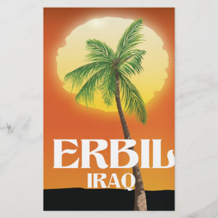 Erbil Irak Reisposter Briefpapier